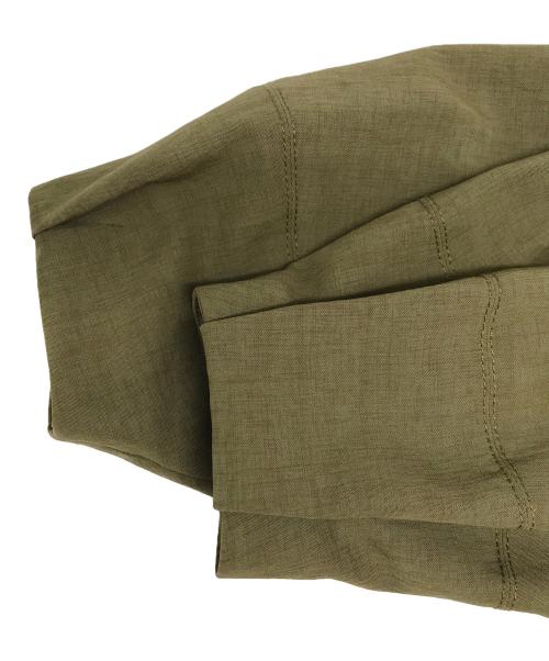 CELFORD（セルフォード）CELFORD (セルフォード) ノーカラーシャツワンピース カーキ サイズ:Freeの古着・服飾アイテム