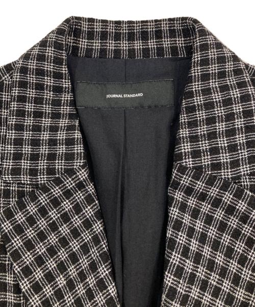 JOURNAL STANDARD（ジャーナルスタンダード）JOURNAL STANDARD (ジャーナルスタンダード) ハイランドウールチェックダブルブレステッドジャケット ブラック サイズ:Freeの古着・服飾アイテム