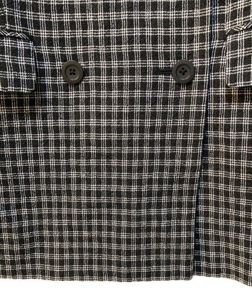 JOURNAL STANDARD（ジャーナルスタンダード）JOURNAL STANDARD (ジャーナルスタンダード) ハイランドウールチェックダブルブレステッドジャケット ブラック サイズ:Freeの古着・服飾アイテム