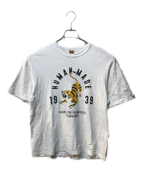 HUMAN MADE（ヒューマンメイド）HUMAN MADE (ヒューマンメイド) GRAPHIC T-SHIRT 03 タイガー ホワイト サイズ:XLの古着・服飾アイテム