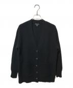 BROOKS BROTHERSブルックスブラザーズ）の古着「メリノウール/カシミヤ ソリッド ラグランスリーブVネックロングカーディガン」｜ブラック