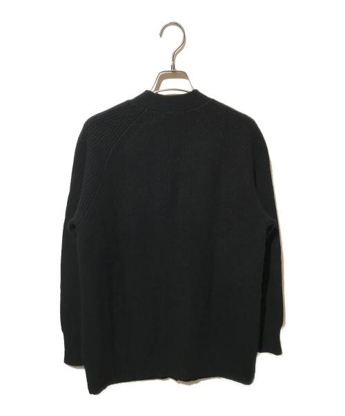 BROOKS BROTHERS（ブルックスブラザーズ）BROOKS BROTHERS (ブルックスブラザーズ) メリノウール/カシミヤ ソリッド ラグランスリーブVネックロングカーディガン ブラック サイズ:Mの古着・服飾アイテム