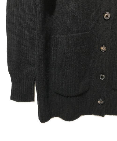 BROOKS BROTHERS（ブルックスブラザーズ）BROOKS BROTHERS (ブルックスブラザーズ) メリノウール/カシミヤ ソリッド ラグランスリーブVネックロングカーディガン ブラック サイズ:Mの古着・服飾アイテム