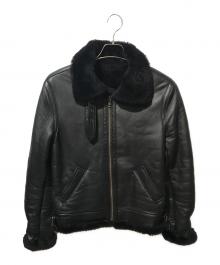 Haruf（ハルフ）の古着「シープレザームートン B-3 フライトジャケット」｜ブラック