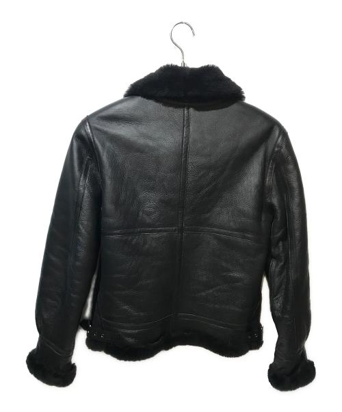 Haruf（ハルフ）Haruf (ハルフ) シープレザームートン B-3 フライトジャケット ブラック サイズ:Mの古着・服飾アイテム