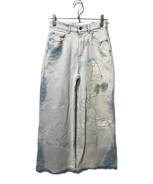 STELLA McCARTNEY（ステラマッカートニー）STELLA McCARTNEY (ステラマッカートニー) DISNEY (ディズニー) ミッキーデニムパンツ ブルー サイズ:XXSの古着・服飾アイテム