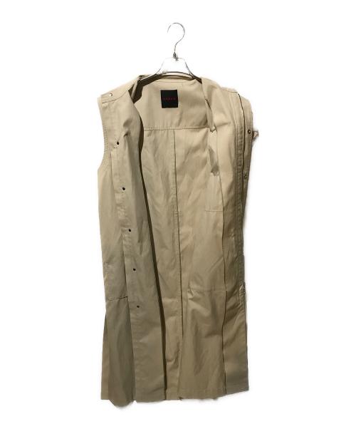 CABAN（キャバン）CABAN (キャバン) ポリエステルコットンポプリン ロングジレ ベージュ サイズ:Freeの古着・服飾アイテム