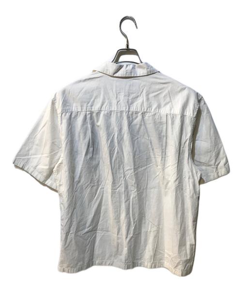 NOMA t.d.（ノーマティーディー）NOMA t.d. (ノーマティーディー) フラワーエンブロイダリーオープンカラーシャツ ホワイト サイズ:4の古着・服飾アイテム