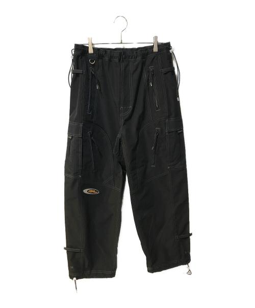 uniform experiment（ユニフォームエクスペリメント）uniform experiment (ユニフォームエクスペリメント) ATHLETIC OVER PANTS ブラック サイズ:１の古着・服飾アイテム