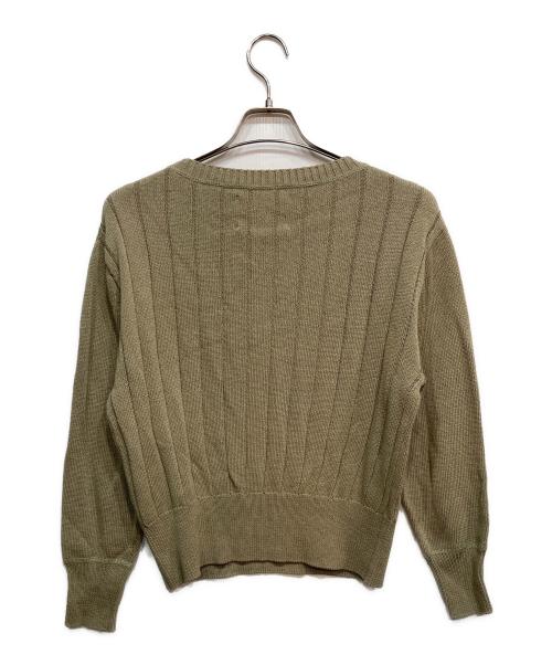 MHL（エムエイチエル）MHL (エムエイチエル) リブ編みニット グリーン サイズ:2の古着・服飾アイテム