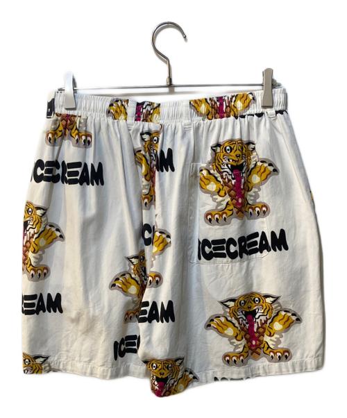 ICE CREAM（アイスクリーム）ICE CREAM (アイスクリーム) ICECREAM CONES TIGER SHORTS ホワイト サイズ:XLの古着・服飾アイテム