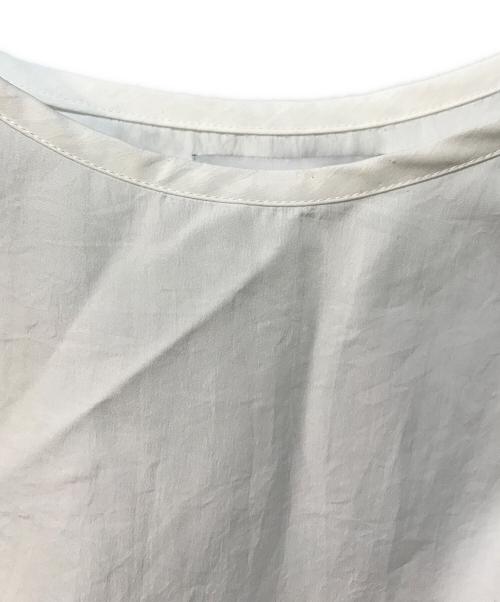 UN3D.（アンスリード）UN3D. (アンスリード) テープギャザーブラウス ホワイト サイズ:Freeの古着・服飾アイテム