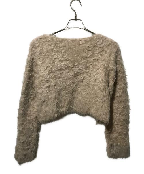 anuans（アニュアンス）anuans (アニュアンス) スーリーアルパカショートニットプルオーバー ベージュ サイズ:Freeの古着・服飾アイテム