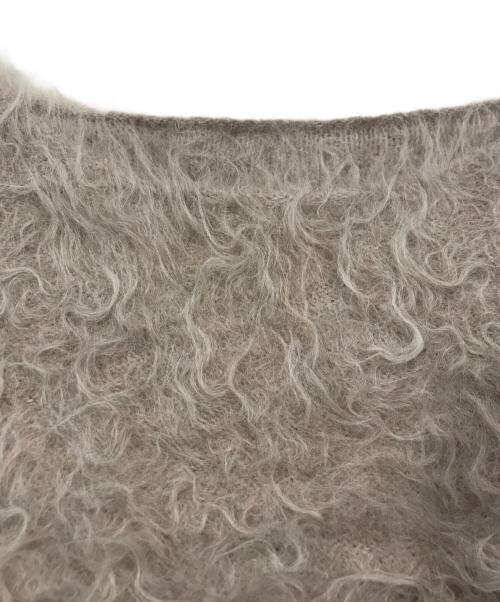 anuans（アニュアンス）anuans (アニュアンス) スーリーアルパカショートニットプルオーバー ベージュ サイズ:Freeの古着・服飾アイテム