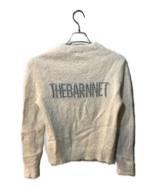 the Barnnet（ザ バーネット）the Barnnet (ザ バーネット) Glitter Logo Alpaca Knit Sweater ホワイト サイズ:Freeの古着・服飾アイテム
