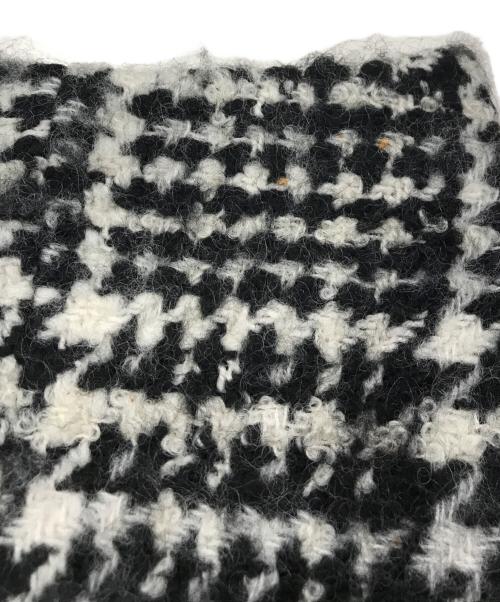 CLANE（クラネ）CLANE (クラネ) SHORT SHAGGY COCOON OVER COAT ホワイト×ブラック サイズ:Oの古着・服飾アイテム