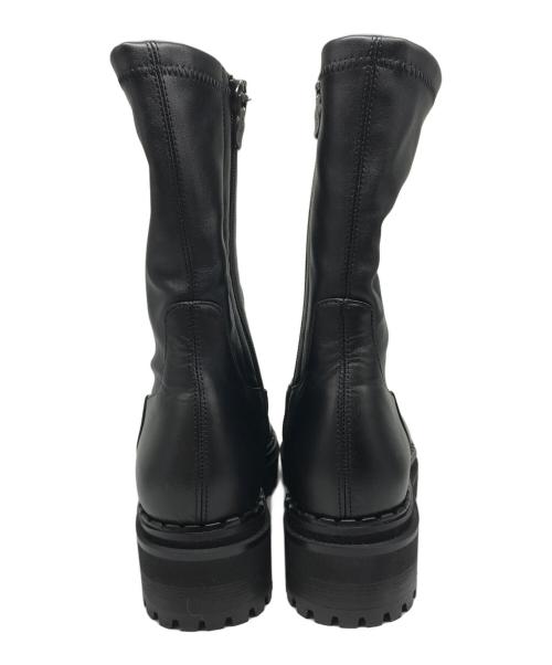 DIANA（ダイアナ）DIANA (ダイアナ) ストレッチショートブーツ ブラック サイズ:22.5ｃｍの古着・服飾アイテム