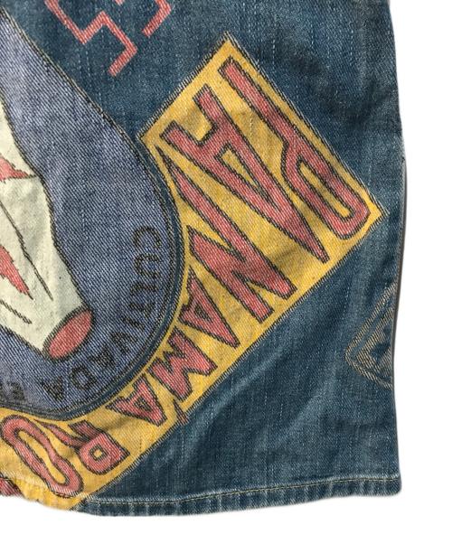 Hysteric Glamour（ヒステリックグラマー）Hysteric Glamour (ヒステリックグラマー) 総柄デニムミニスカート ブルー サイズ:Freeの古着・服飾アイテム