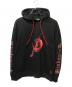 pinkspink（ピンクスピンク）の古着「diamond rope hoodie」｜ブラック×レッド