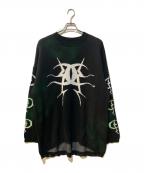 pinkspinkピンクスピンク）の古着「オーバーサイズニット」｜ブラック