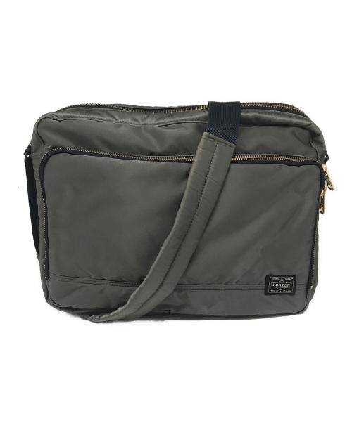 PORTER（ポーター）PORTER (ポーター) PX TANKER  OFFICER BAG シルバーグレーの古着・服飾アイテム