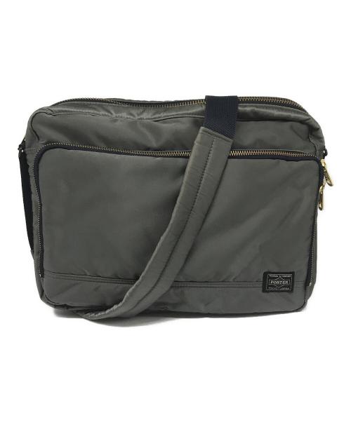 PORTER（ポーター）PORTER (ポーター) PX TANKER  OFFICER BAG シルバーグレーの古着・服飾アイテム