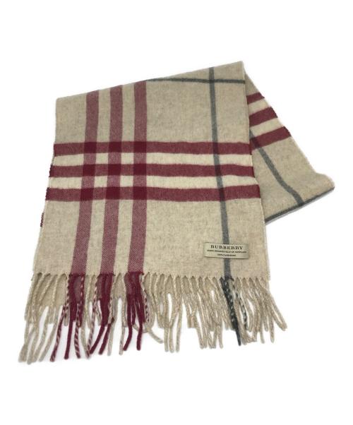 BURBERRY（バーバリー）BURBERRY (バーバリー) カシミヤ100％ストール ベージュの古着・服飾アイテム