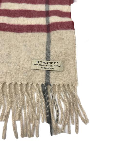BURBERRY（バーバリー）BURBERRY (バーバリー) カシミヤ100％ストール ベージュの古着・服飾アイテム