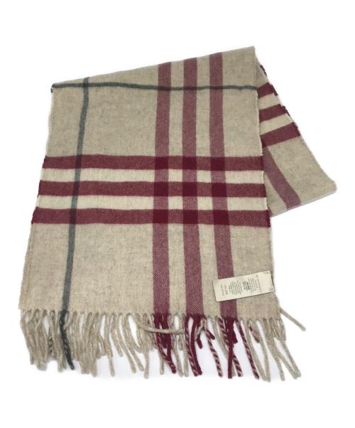 BURBERRY（バーバリー）BURBERRY (バーバリー) カシミヤ100％ストール ベージュの古着・服飾アイテム