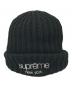 SUPREME（シュプリーム）の古着「Classic Logo Chunky Ribbed Beanie」｜ブラック
