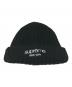 中古・古着 SUPREME (シュプリーム) Classic Logo Chunky Ribbed Beanie ブラック サイズ:one size：7000円