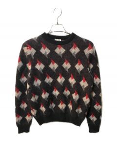 Saint Laurent Paris 13aw モヘアボーダーニットXS 中古・古着通販】Saint Laurent Paris (サンローランパリ) ボーダー