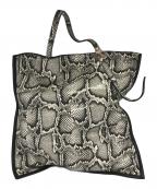 IACUCCIイアクッチ）の古着「パイソントートバッグ」｜ブラック×グレー