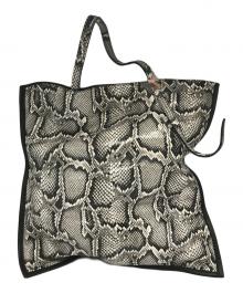 IACUCCI（イアクッチ）の古着「パイソントートバッグ」｜ブラック×グレー