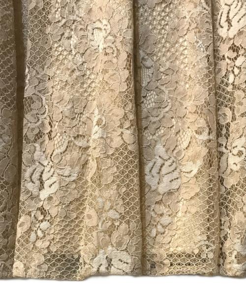 CELFORD（セルフォード）CELFORD (セルフォード) ボウタイ レース ワンピース ベージュ サイズ:Mの古着・服飾アイテム