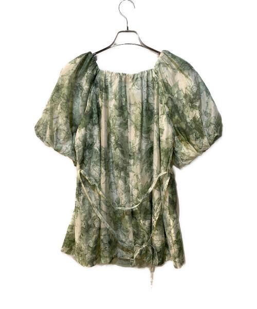 FRAY ID（フレイ アイディー）FRAY ID (フレイ アイディー) シアータックパフチュニック＆スカート グリーン サイズ:ONE SIZEの古着・服飾アイテム