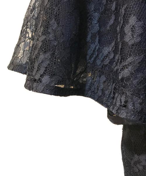 23区（ニジュウサンク）23区 (ニジュウサンク) 【APPLAUDIR】エアリーレース ドレス ネイビー サイズ:38の古着・服飾アイテム