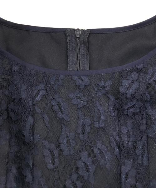 23区（ニジュウサンク）23区 (ニジュウサンク) 【APPLAUDIR】エアリーレース ドレス ネイビー サイズ:38の古着・服飾アイテム