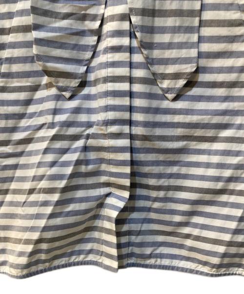 MaxMara（マックスマーラ）MaxMara (マックスマーラ) ボーダー シャツ ワンピース ブルー サイズ:42の古着・服飾アイテム