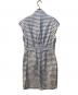 MaxMara (マックスマーラ) ボーダー シャツ ワンピース ブルー サイズ:42：9000円