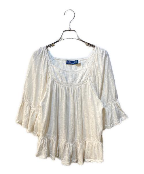 POLO RALPH LAUREN（ポロ・ラルフローレン）POLO RALPH LAUREN (ポロ・ラルフローレン) レースブラウス アイボリー サイズ:XSの古着・服飾アイテム