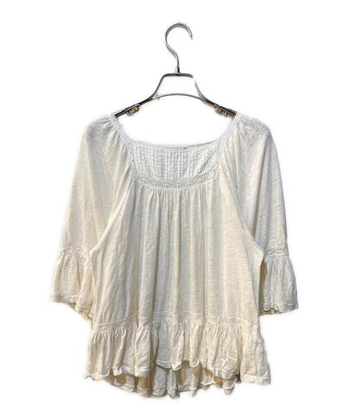 POLO RALPH LAUREN（ポロ・ラルフローレン）POLO RALPH LAUREN (ポロ・ラルフローレン) レースブラウス アイボリー サイズ:XSの古着・服飾アイテム