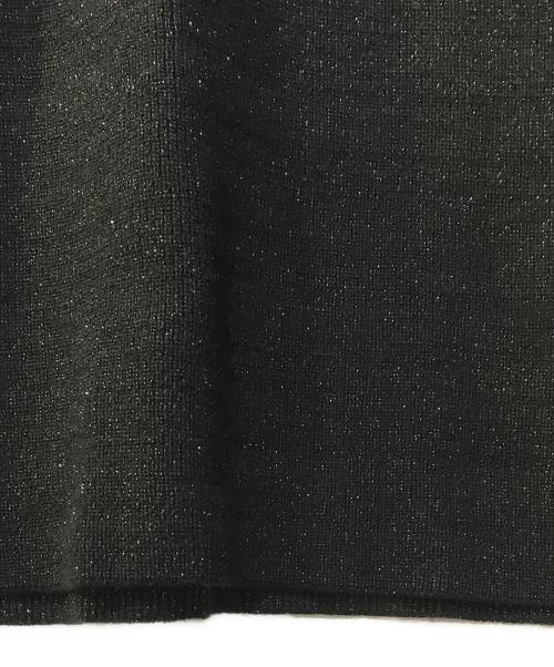 Apuweiser-riche（アプワイザーリッシェ）Apuweiser-riche (アプワイザーリッシェ) シアー切替ボウタイニットワンピース ブラック サイズ:2 未使用品の古着・服飾アイテム