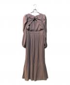 HER LIP TOハーリップトゥ）の古着「La Rochelle Pleated Dress」｜ピンク