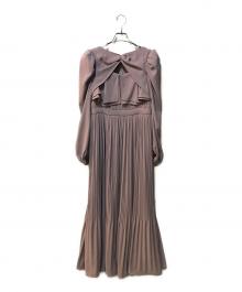 HER LIP TO（ハーリップトゥ）の古着「La Rochelle Pleated Dress」｜ピンク