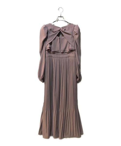 HER LIP TO（ハーリップトゥ）HER LIP TO (ハーリップトゥ) La Rochelle Pleated Dress ピンク サイズ:Mの古着・服飾アイテム
