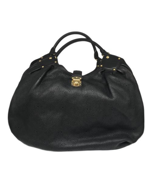 LOUIS VUITTON（ルイ ヴィトン）LOUIS VUITTON (ルイ ヴィトン) マヒナ L ハンドバッグ ブラックの古着・服飾アイテム