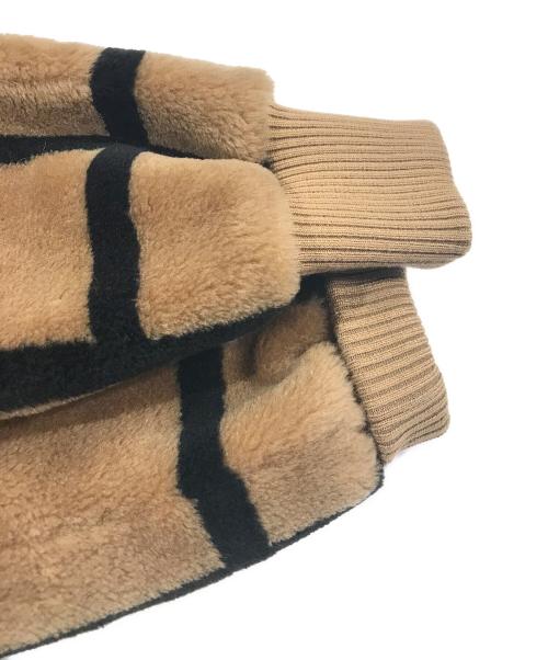 Diagram（ダイアグラム）Diagram (ダイアグラム) エコファーチェックジャケット ベージュ サイズ:36の古着・服飾アイテム