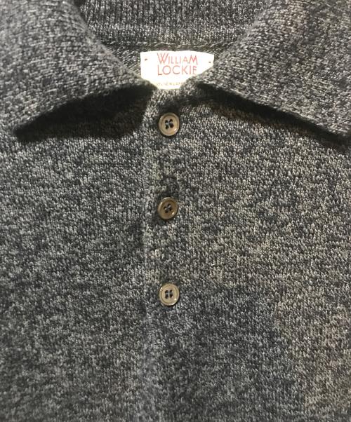 WILLIAM LOCKIE（ウィリアムロッキー）WILLIAM LOCKIE (ウィリアムロッキー) kenneth field (ケネスフィールド) ニットポロシャツ グレー サイズ:Mの古着・服飾アイテム