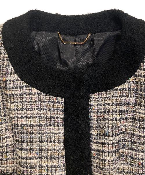 CELFORD（セルフォード）CELFORD (セルフォード) ループトリミングコート ブラック サイズ:38の古着・服飾アイテム